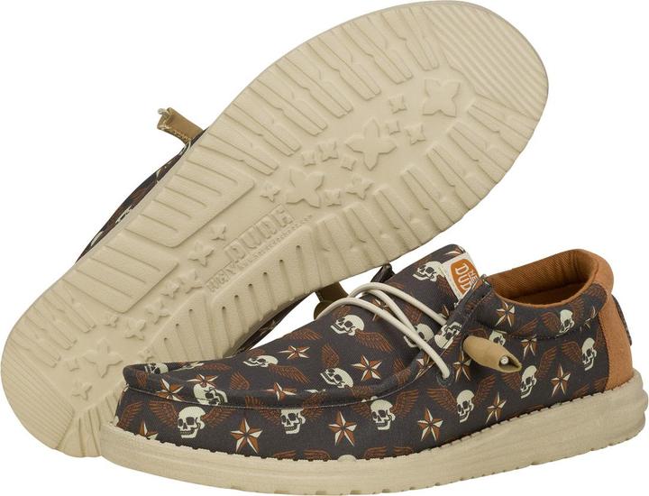 Actual product image Hey Dude Wally Stars n Skulls Print (42)
