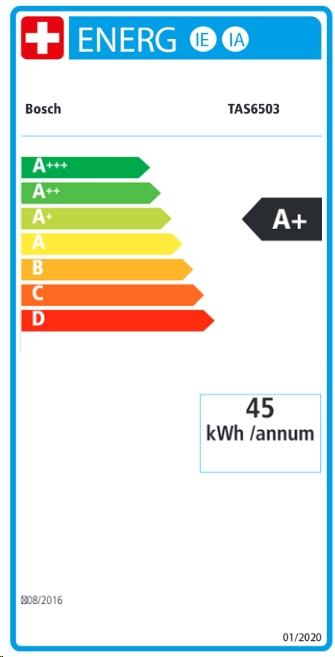 Energie-Label Bosch Hausgeräte My Way 2 (Tassimo)