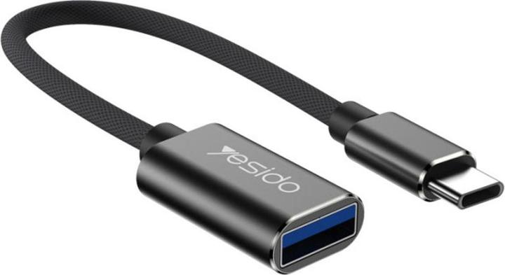 Produktbild Yesido - OTG Cable Adapter (GS01) - Type-C to USB 2.0, Plug & Play - Black (USB 2.0, USB Typ C)