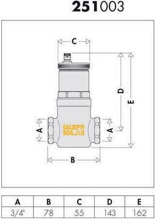 Produktbild Caleffi Solar-Mikroblasenabsch. DISCAL 3/4Zoll IG für den waagerechten Einbau