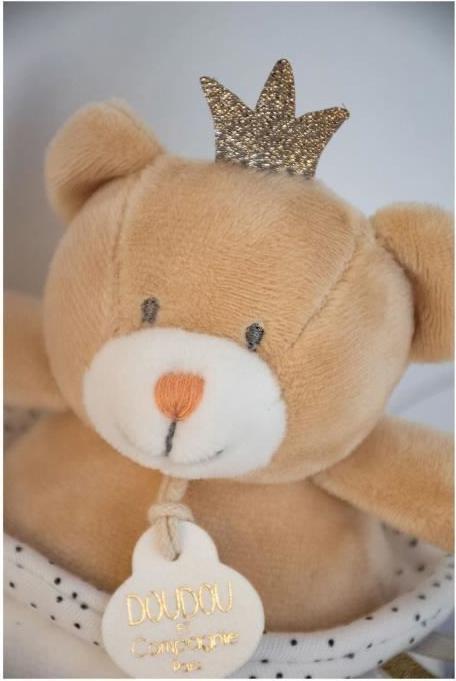Actual product image Doudou et Compagnie Music music box prince bear