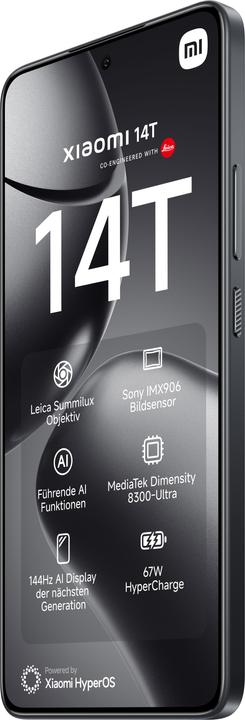 Actual product image Xiaomi 14T + Curved Gaming Monitor 30" Launch Bundle (256 GB, Titan Black, 6.67", Dual SIM, 50 Mpx, 5G)