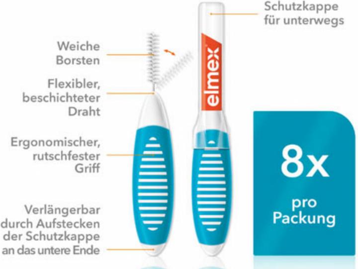 Image du produit Elmex Bleu, taille 3 (8 x, 3 mm)
