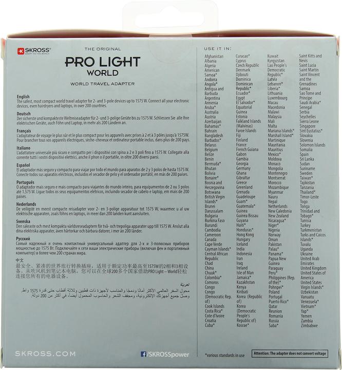Produktbild Skross PRO Light - World