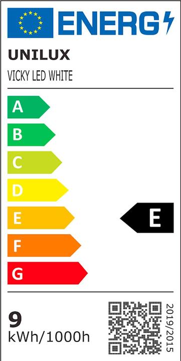 Label énergétique Unilux Vicky (900 lm)