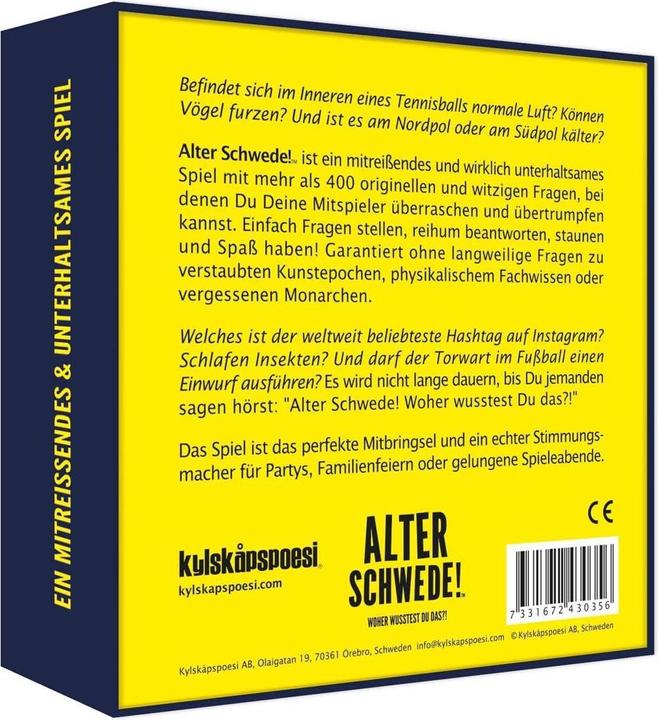 Produktbild Alter Schwede (Deutsch)