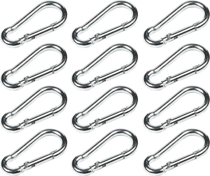 Produktbild Benson Karabinerhaken-Set 12 Stück 5 x 50 mm