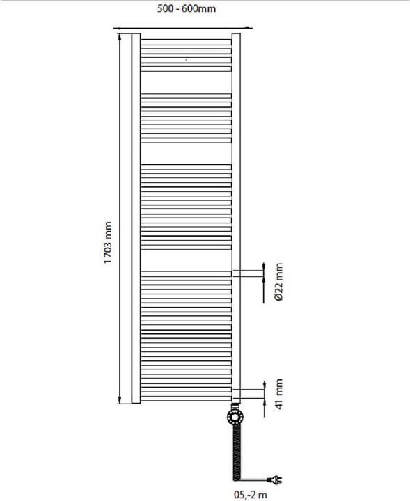 Actual product image Bosch Home Comfort Heat radiator 4500 1703x500 Bathroom radiator 900 W White (900 W)