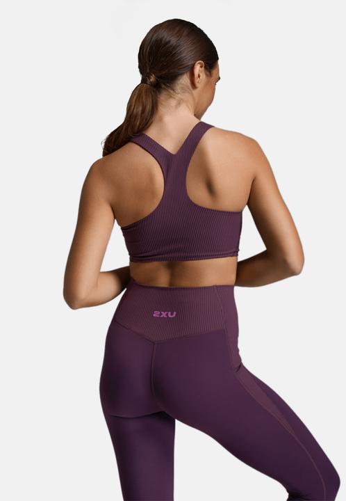 Actual product image 2XU Robbed Longline Low Impact Bra (L)