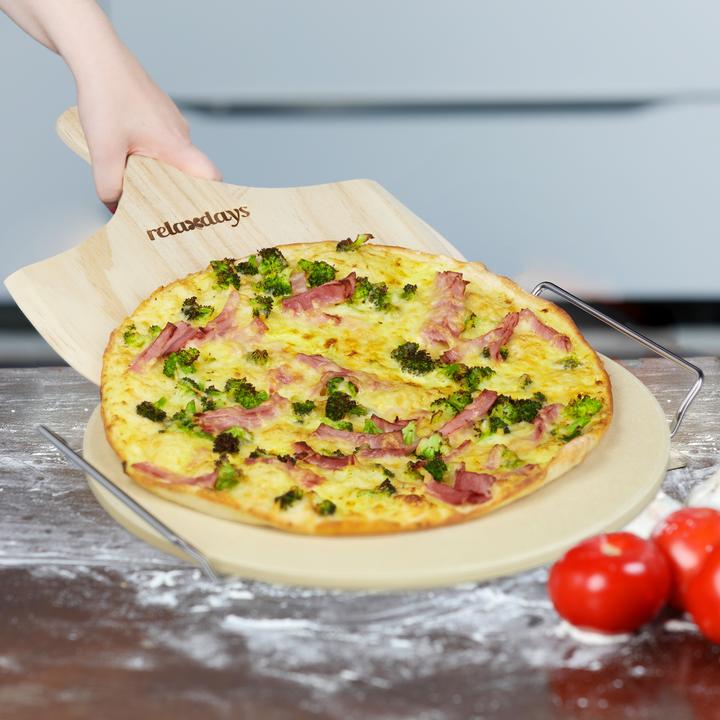 Produktbild Relaxdays Pizzastein Set