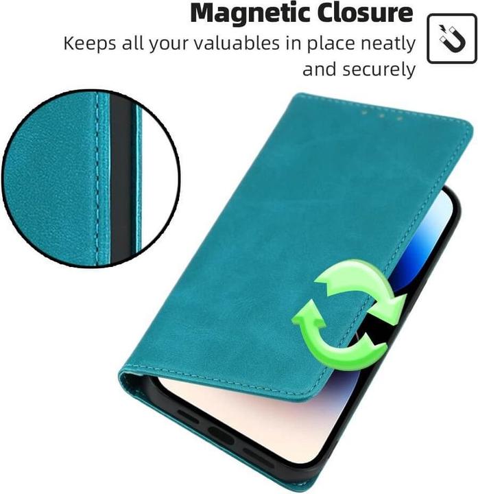 Actual product image Cover-Discount Google Pixel 7a - Stand Flip Case Cover light blue (Google Pixel 7a)