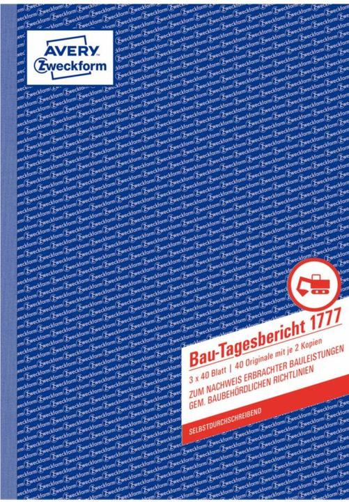 Produktbild Avery Bau-Tagesbericht (40 x)