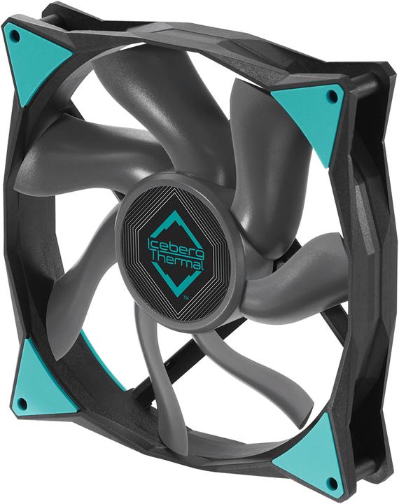 Produktbild Iceberg Thermal IceGALE Xtra Computergehäuse Ventilator 14 cm Schwarz 1 Stück(e) (140 mm, 1 x)