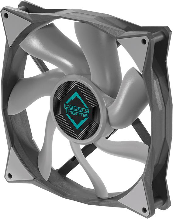 Actual product image Iceberg Thermal IceGALE Xtra computer case fan 14 cm gray 1 piece(s) (140 mm, 1 x)
