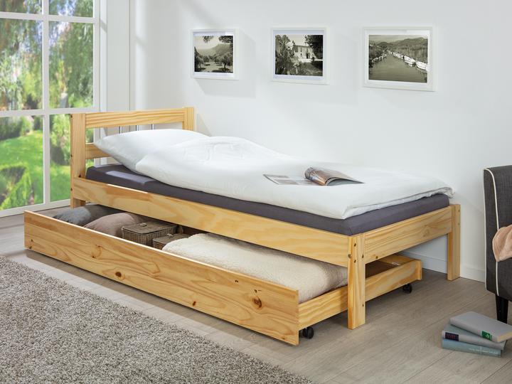 Produktbild Inter Link Bettschublade Kati natur 200 (94 x 22 x 199 cm)