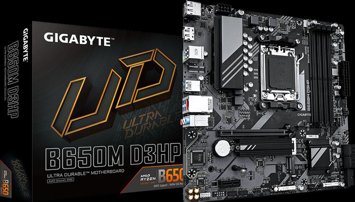 Produktbild Gigabyte B650M D3HP (AM5, AMD B650, mATX)