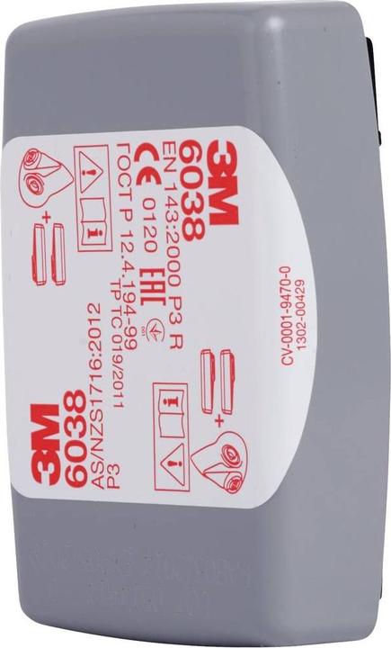 Produktbild 3M Partikelfilter mit Aktivkohle, P3R 6038 20 St. (P3 R, 20 x)
