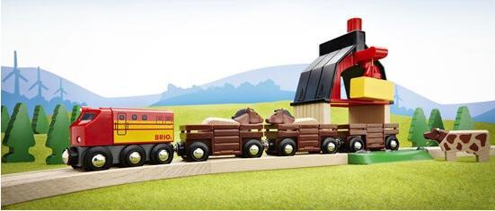 Actual product image Brio Train Farm Set