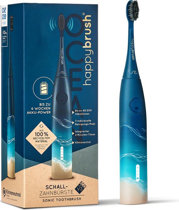 happybrush ECO VIBE 3 Starterkit Ocean (Schallzahnbürste)