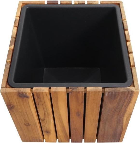 Image du produit Mendler Jardinière HWC-L24, carrée 32x32x32cm Outdoor Acacia, marron (32 cm)