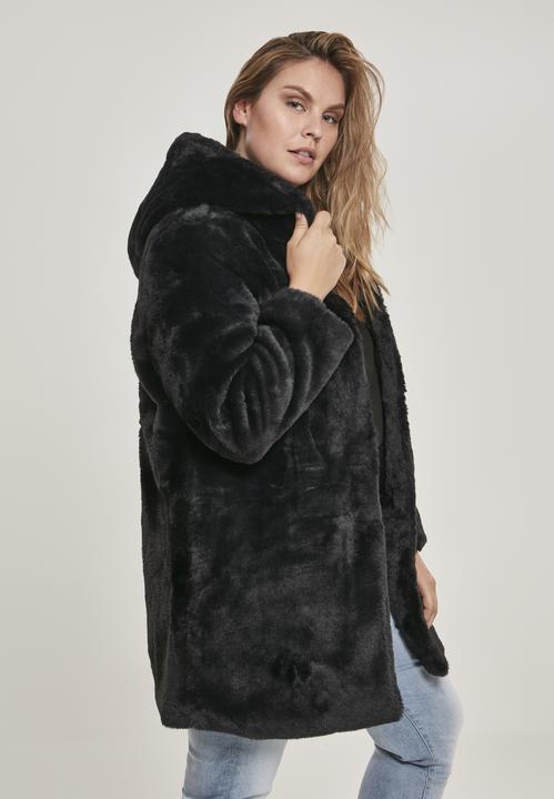 Actual product image Urban Classics Ladies Hooded Teddy Coat (S)