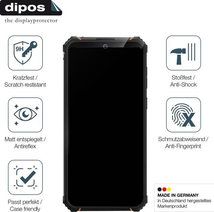 Produktbild Dipos Anti-Shock Displayschutz Matt 9H (1 Stück, Hotwav W10)