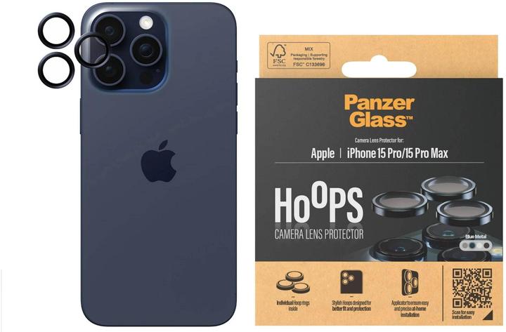 Produktbild PanzerGlass Hoops Camera Lens Protector (1 Stück, Apple iPhone 15 Pro, Apple iPhone 15 Pro Max)