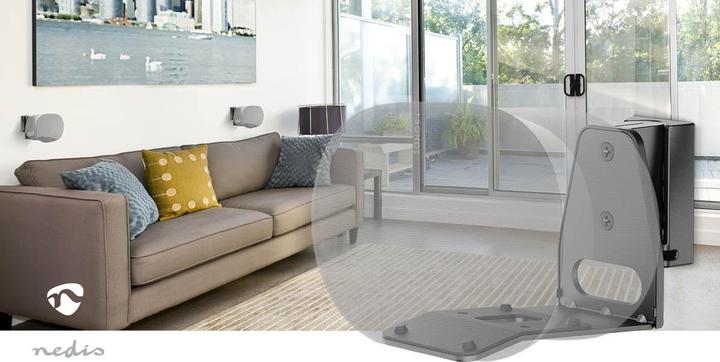 Actual product image Nedis Speaker holder - Compatible with: Sonos Era300 - wall - 5 kg - swivel/tilt - tiltable (1 pcs., Wall installation, Tiltable, Rotatable)