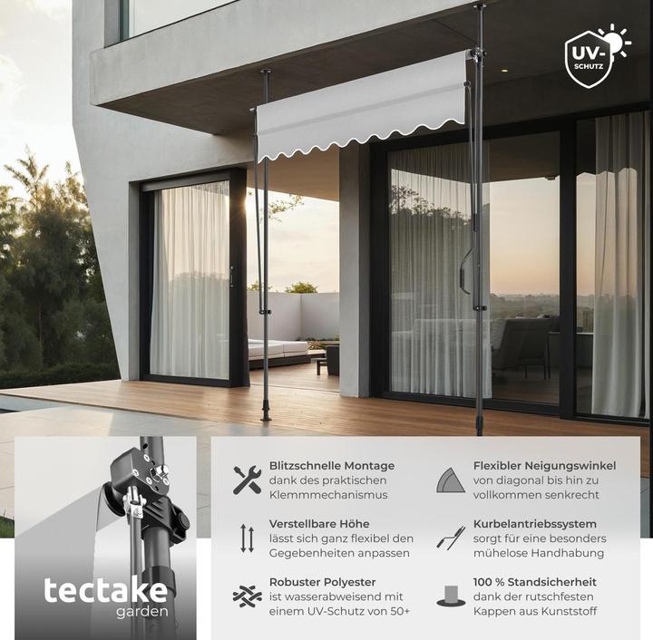 Produktbild tectake Klemmmarkise (2 m)