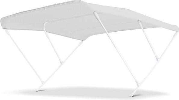 Tessilmare Bimini Top, 170cm mit 3 Bogen Alu, hell-