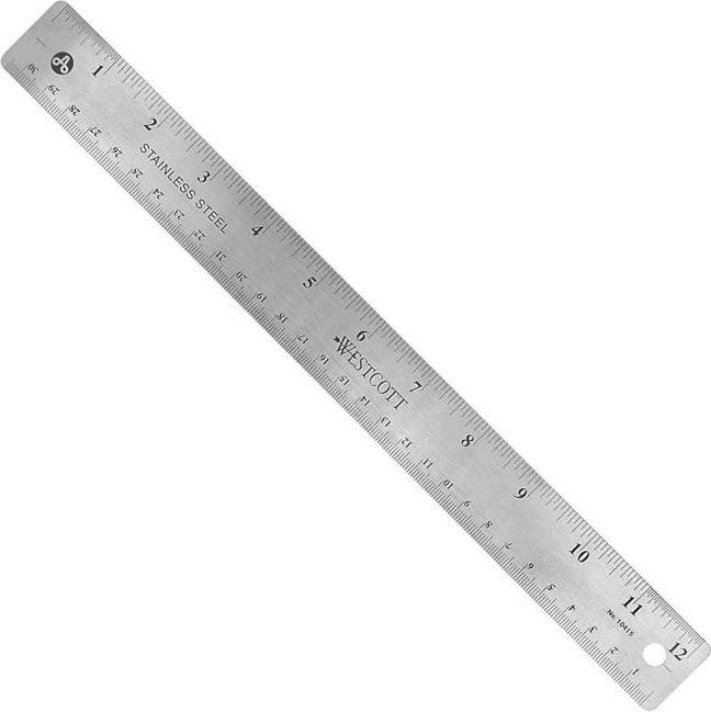 Westcott Metall-Lineal (300 mm)