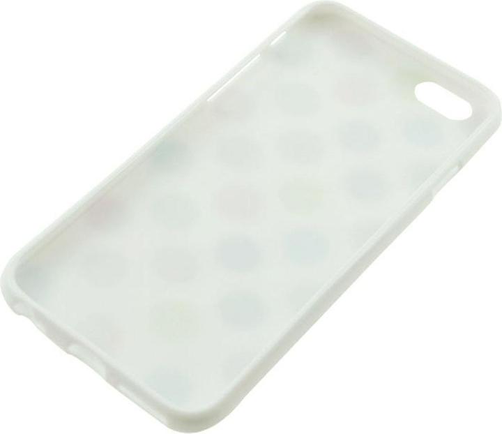 Produktbild König Design TPU Backcover Hülle gepunktet für Handy Apple iPhone 6 Weiss / Bunt (Apple iPhone 6)