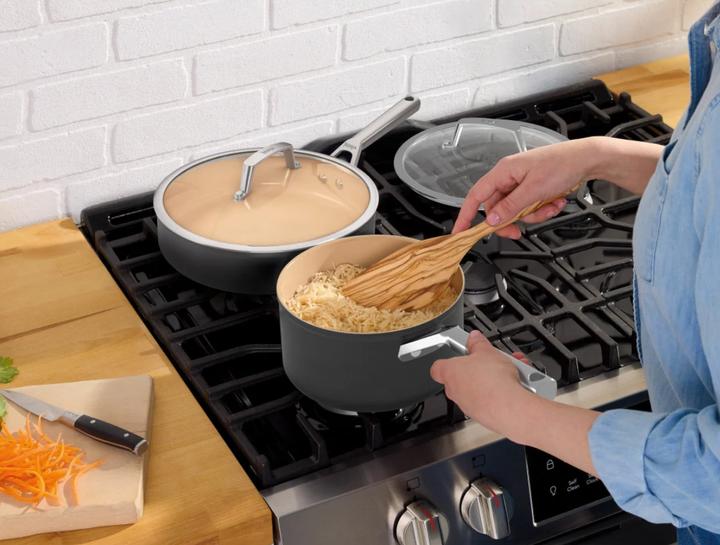 Actual product image Ninja CW93000EN Premium ceramic pot set (24 cm, Pan set + pot set, Aluminium)