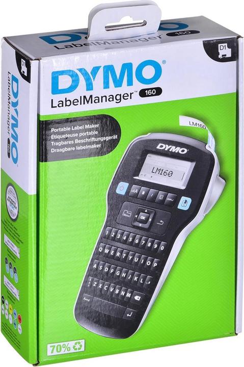 Produktbild Dymo LabelManager 160 6/9/12 mm D1-Bänder QWY UK/HK/ANZ