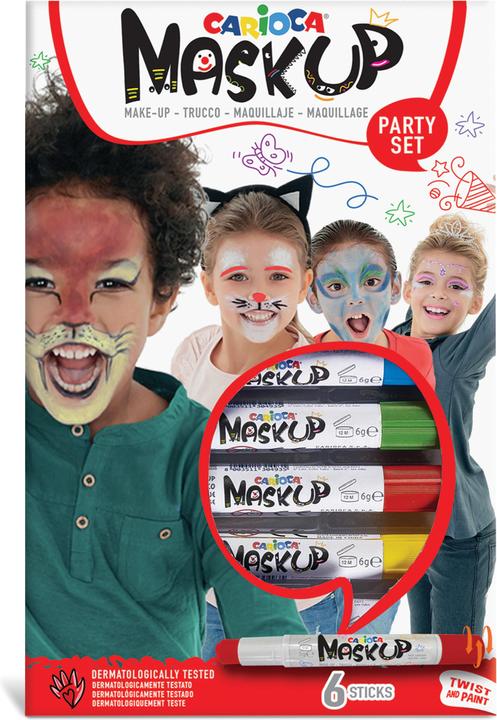Produktbild Carioca Mack-Up Party Box 6 Stück, Rot