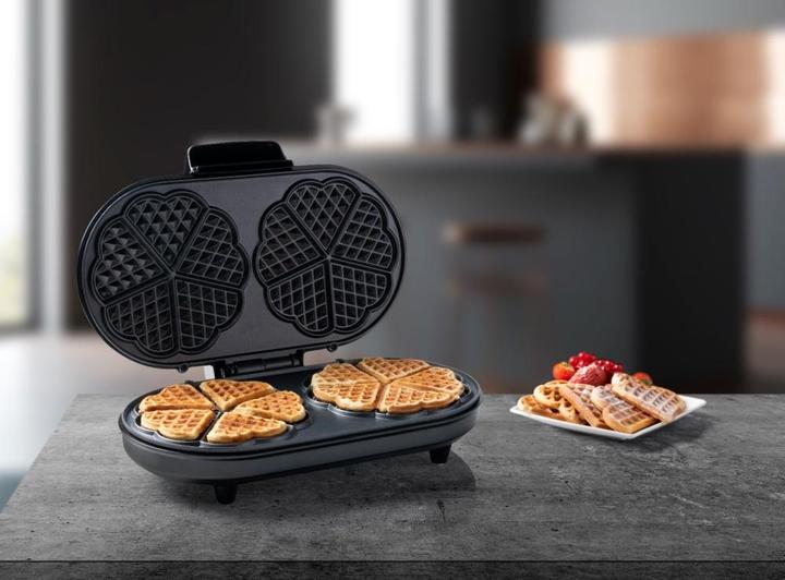Immagine prodotto Bestron Doppia piastra per waffle per ottenere i classici waffle a forma di cuore