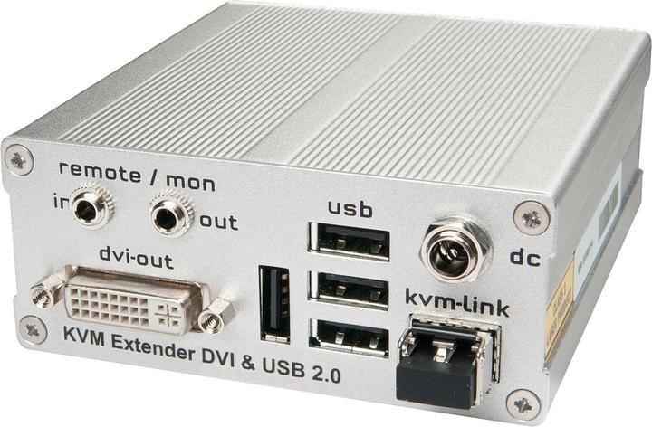 Produktbild Lindy KVM Extender DVI USB 2.0-RX(Basismodell DVI Fiber). LWL Duplex LC Receiver (ohne Optionen)