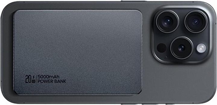Actual product image Usams Powerbank indukcyjny 5000mAh 20W PD Fast Charge titanium CY Series 5KCD23102 (US-CD (5000 mAh, 20 W)