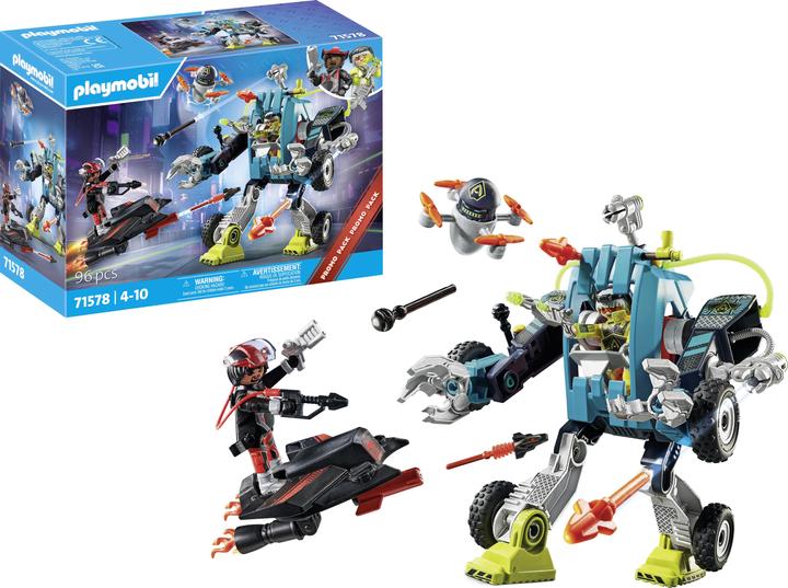 Produktbild Playmobil 71578 Playm. Roboter vs. Fluggleiter 71578 (71578)