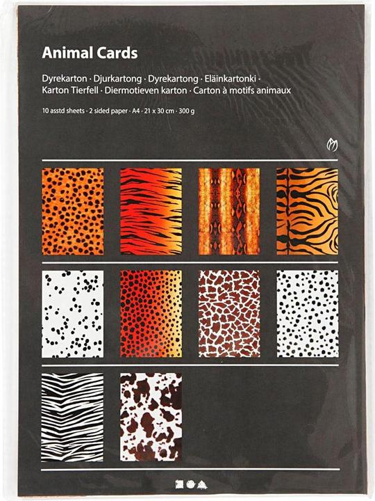 Actual product image Creativ Company craft paper Animal Print A4, 300g (300 g/m², 10 x)