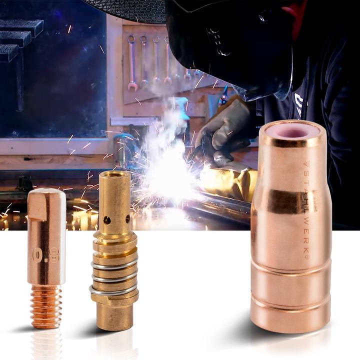 Produktbild Stahlwerk FLUX Verschleissteile Set 23-tlg AK15/MB15 AK14/MB14 0,8 mm