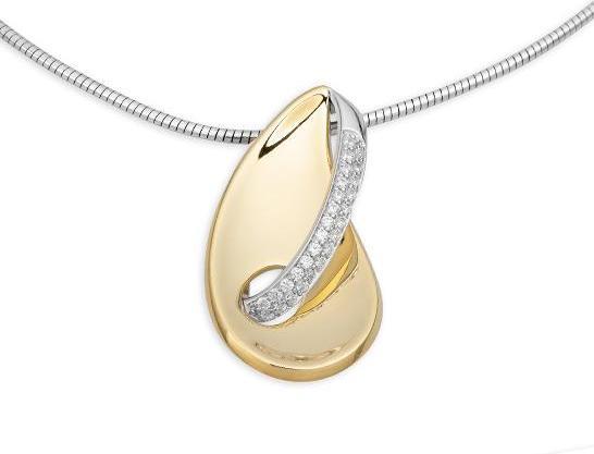 Breuning ANHÄNGER - BRILL. 0,28 Ct. H/si (750/18 K Gold)
