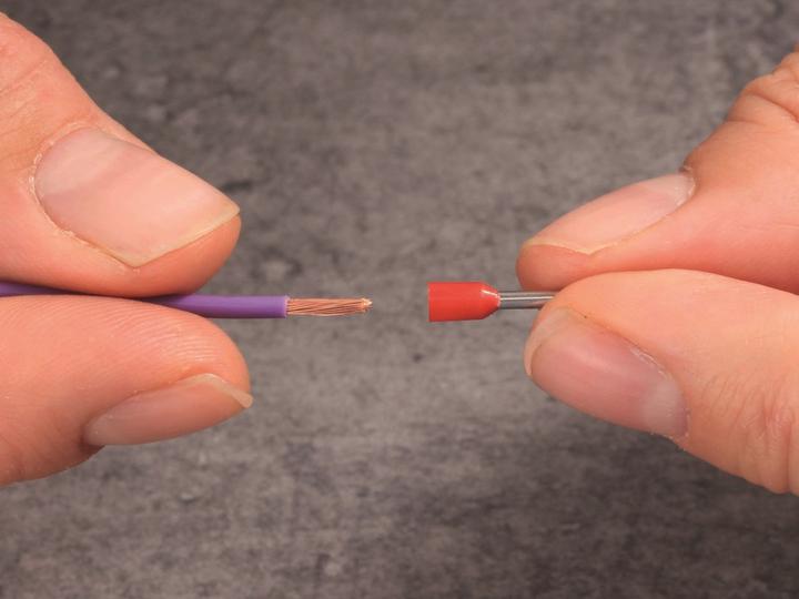 Produktbild Quadrios 22C425 Aderendhülse 0.5 mm² Teilisoliert Weiss 1 Set