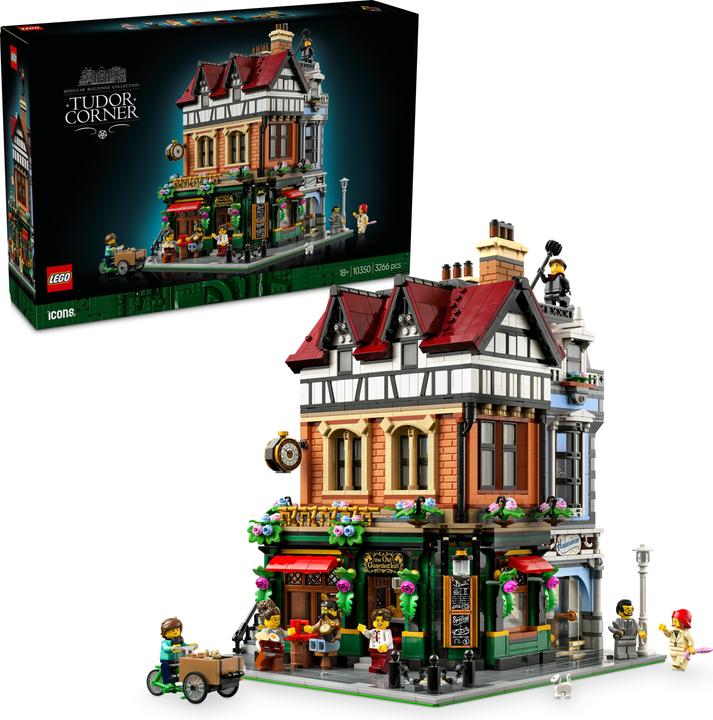 Image du produit LEGO Maison d'angle de style Tudor (10350, LEGO Icons, LEGO difficiles à trouver)