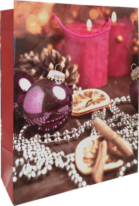 Produktbild Idena Geschenktasche Weihnachten glänzend classic mehrfarbig 33x10x41cm 5fach sortiert (Geschenktüte, 5 x)