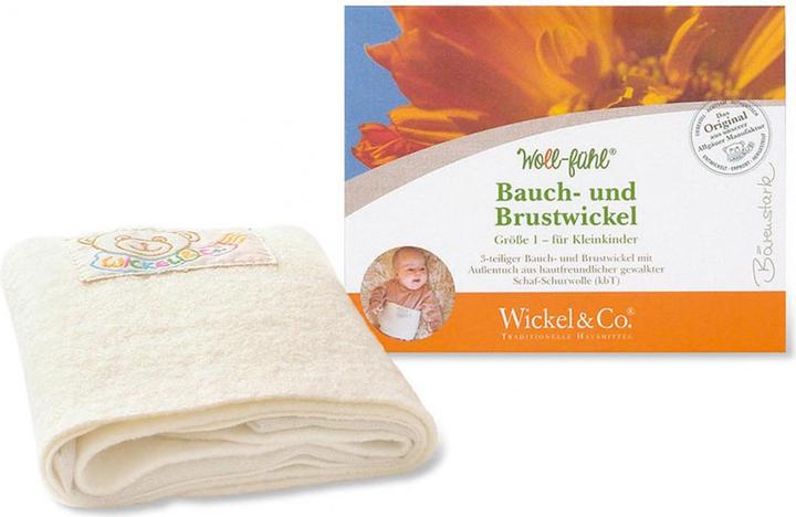 Produktbild Wickel & Co. WOLL-FÜHL-WICKEL® -BAUCH-UND BRUSTWICKEL für Kinder UNI: 2 verschiedene Grössen