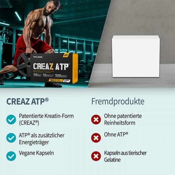 Actual product image Body Attack CREAZ ATP (100 Caps) (100 Piece, Capsules)
