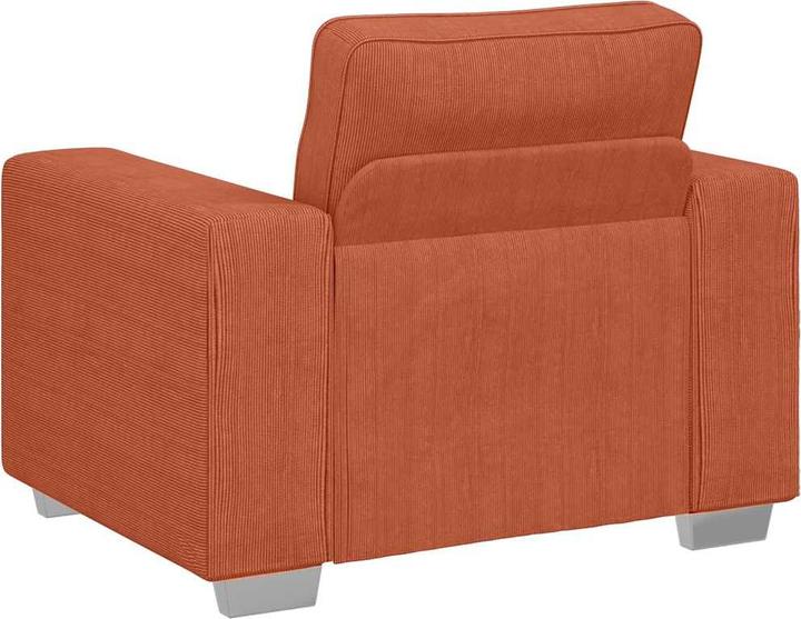 Image du produit VidaXL Fauteuil Rouge Orange 60 cm Tissu velours côtelé