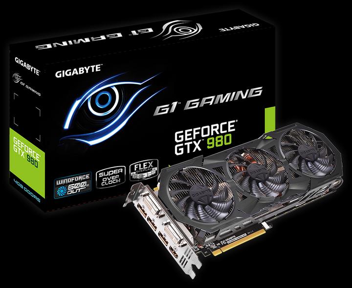 Image du produit Gigabyte GeForce GTX 980 G1 Gaming Windforce 3X (4 Go)