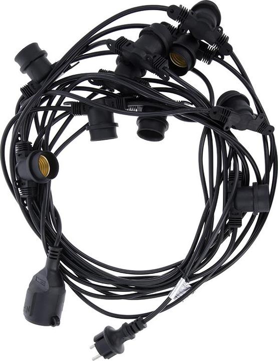 Produktbild Forever Light Lichtgirlande 12m + 10 Glühbirnen G45 weiss/rosa/blau 2W IP65 (12 m)